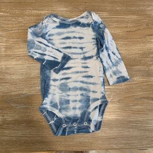 Tie Dye blue long sleeve onesie 12 months